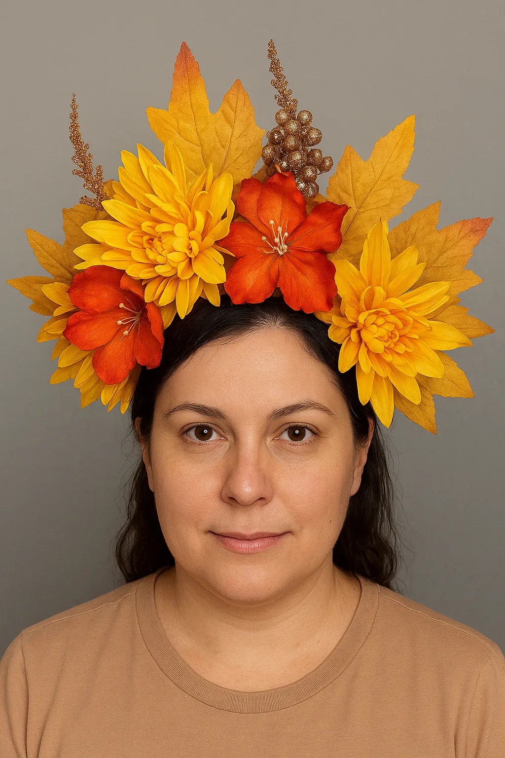 Fall Catrina headpiece