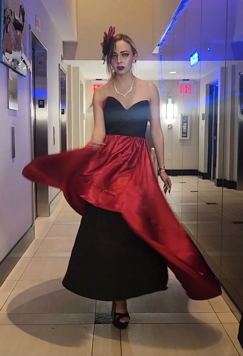 The Arkana Dress: A NYFW Ruby Flamenco Sample Size 4 - thumbnail 5